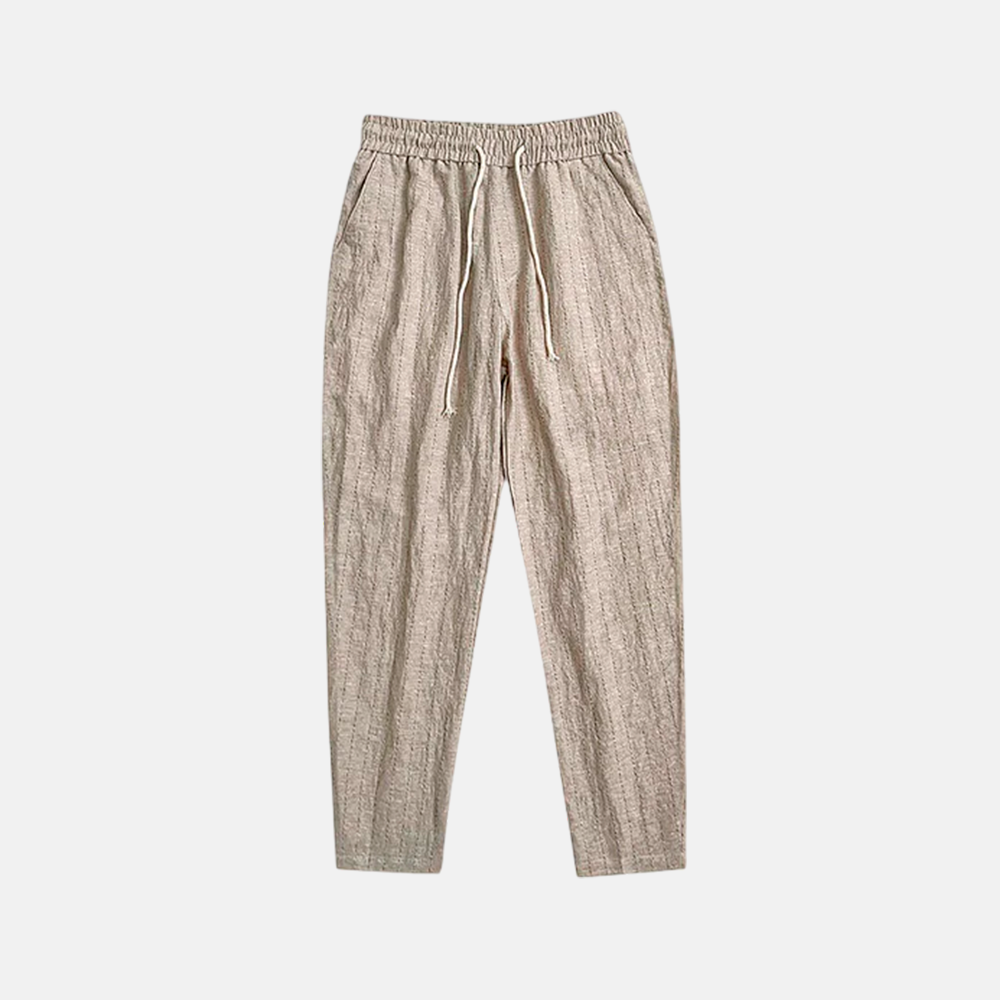 Calça Linho Listrada  F084