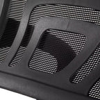 Cadeira Secretária Preta com Base Cromada e Rodinhas CSF02