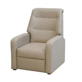 Poltrona Reclinável Classic com Revestimento em Corino Bege