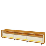 Rack para TV até 85" com LED e Rodízios 211,4 cm 100% MDF Requinte